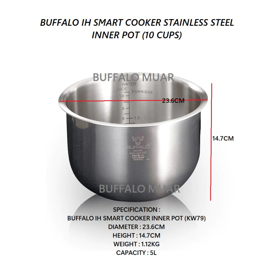 Buffalo ih stainless steel smart cooker kw79 new arrivals