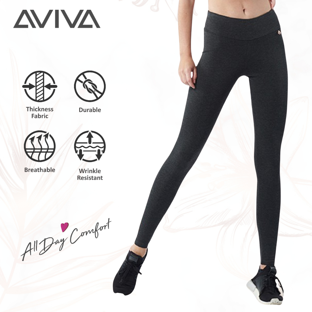 AVIVA SPORT Women's Size Medium Legging ATHLETIC WEAR YOGA Workout Pants  Green