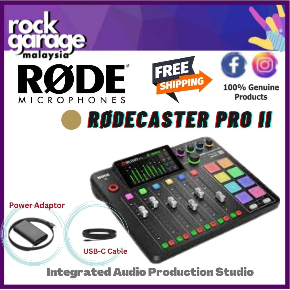 Rode RODECaster Pro II Integrated Audio Production Studio ( RODECaster ...