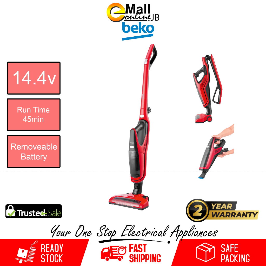 BEKO 14.4V Upright Stick Vacuum Cleaner with DC Motor VRT61814VR