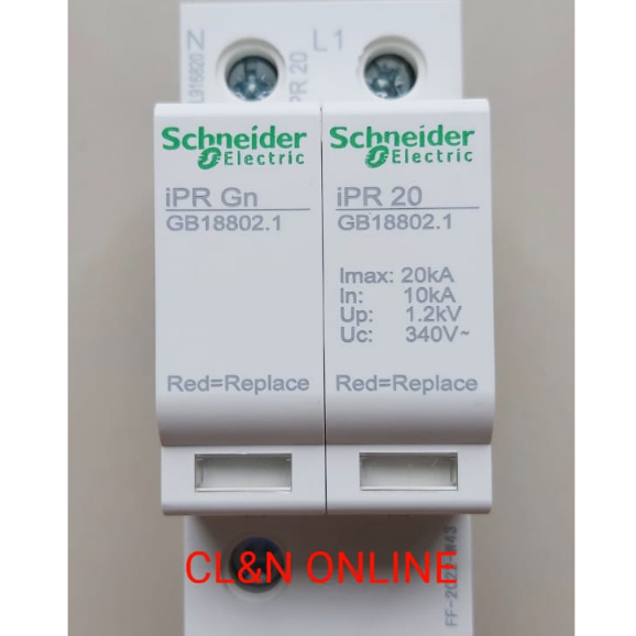 避雷器 Schneider surge protector Device IPR 20KA home 1P+N lightning
