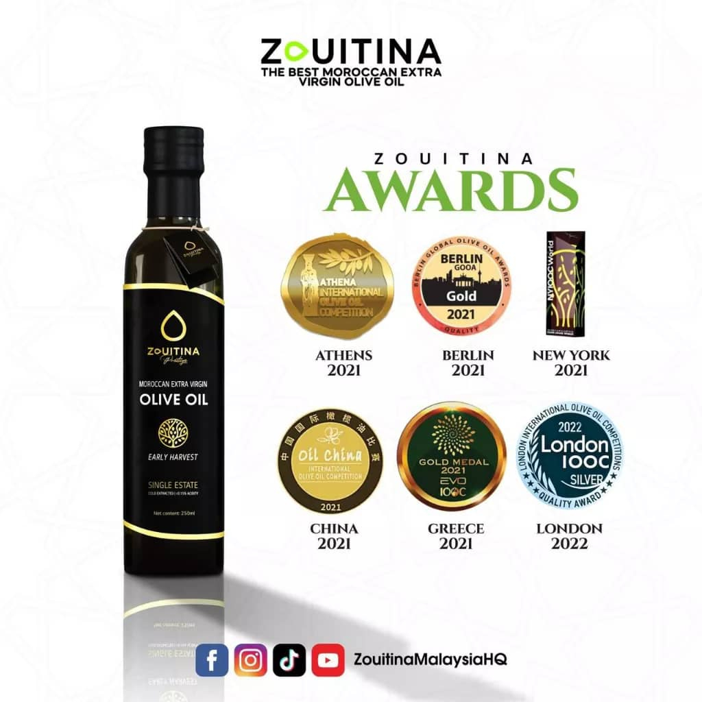 ZOUITINA PRESTIGE (MINYAK ZAITUN EXTRA VIRGIN BUAH PUTIK/MUDA ZOUITINA