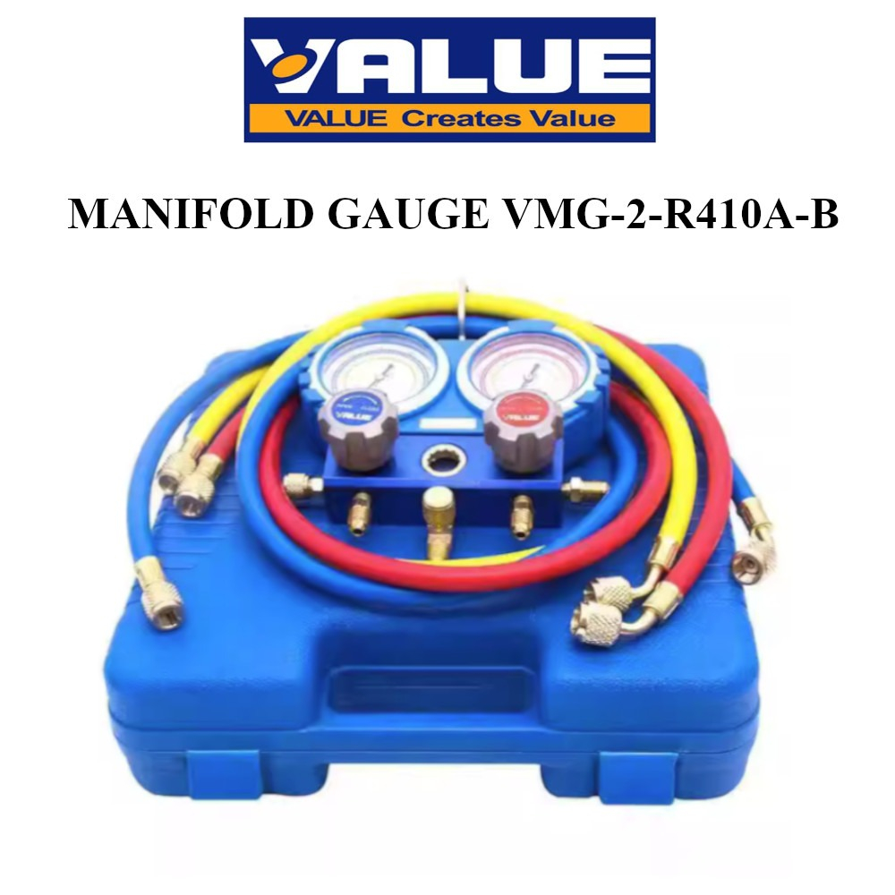 VALUE Manifold Gauge Set (VMG-2-R410A-B) | Shopee Malaysia