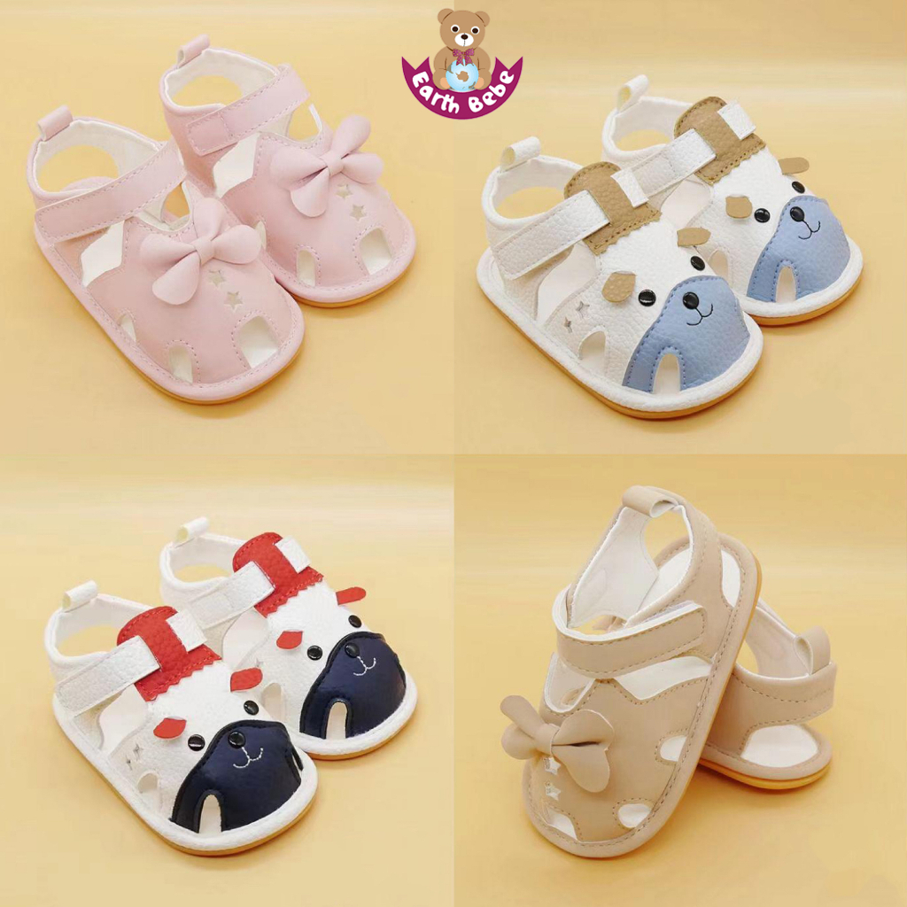 [EARTH BEBE] READY STOCK HIGH QUALITY BABY GIRL/BOY RUBBER SOLE PRE ...