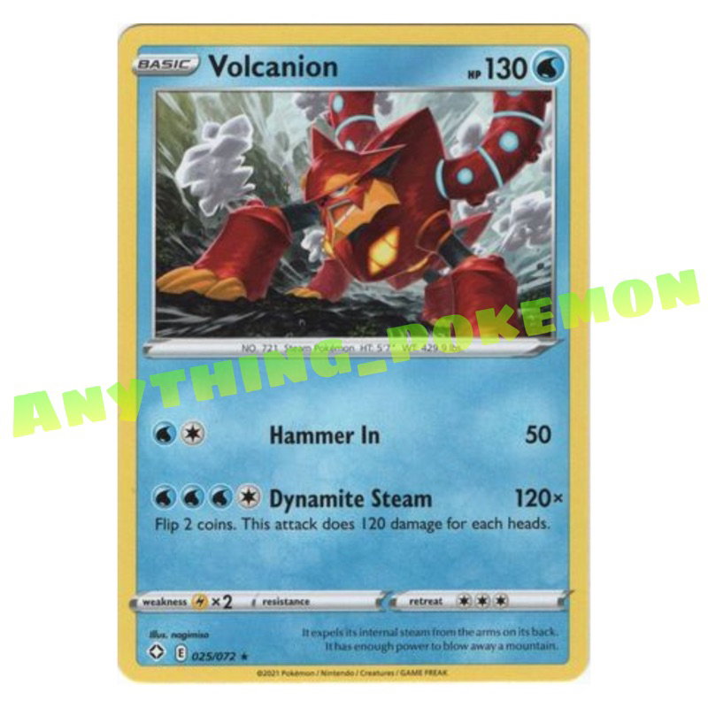 Pokemon Card - Volcanion (25/214),(026/159),(25/114),(025/072) -RARE/HOLO  RARE/REVERSE HOLO -XY,CrownZenith,ShiningFates | Shopee Malaysia