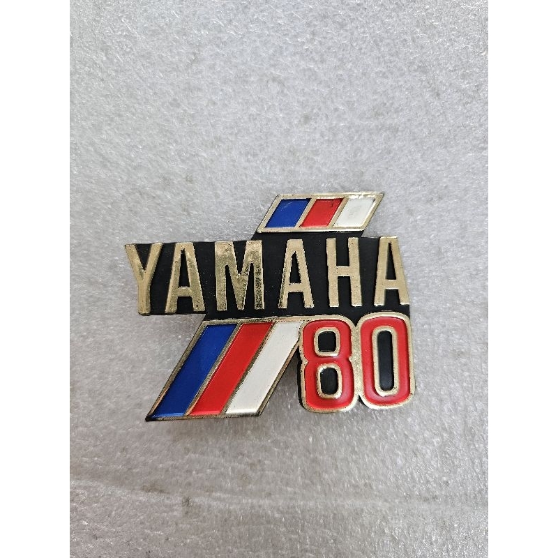 Y80 EMBLEM LOGO LEG SHIELD (HAVE DAMAGED) YAMAHA Y 80 LOGO LEGSHIELD ...
