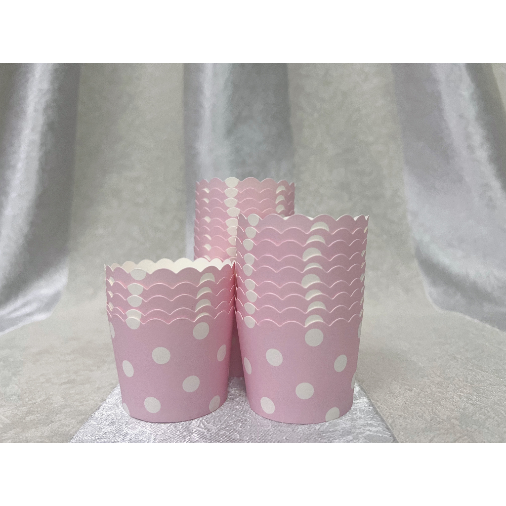 50+- pcs/Roll Colorful Small Paper Cup for Muffin Cup Bekas Kek CupCake ...