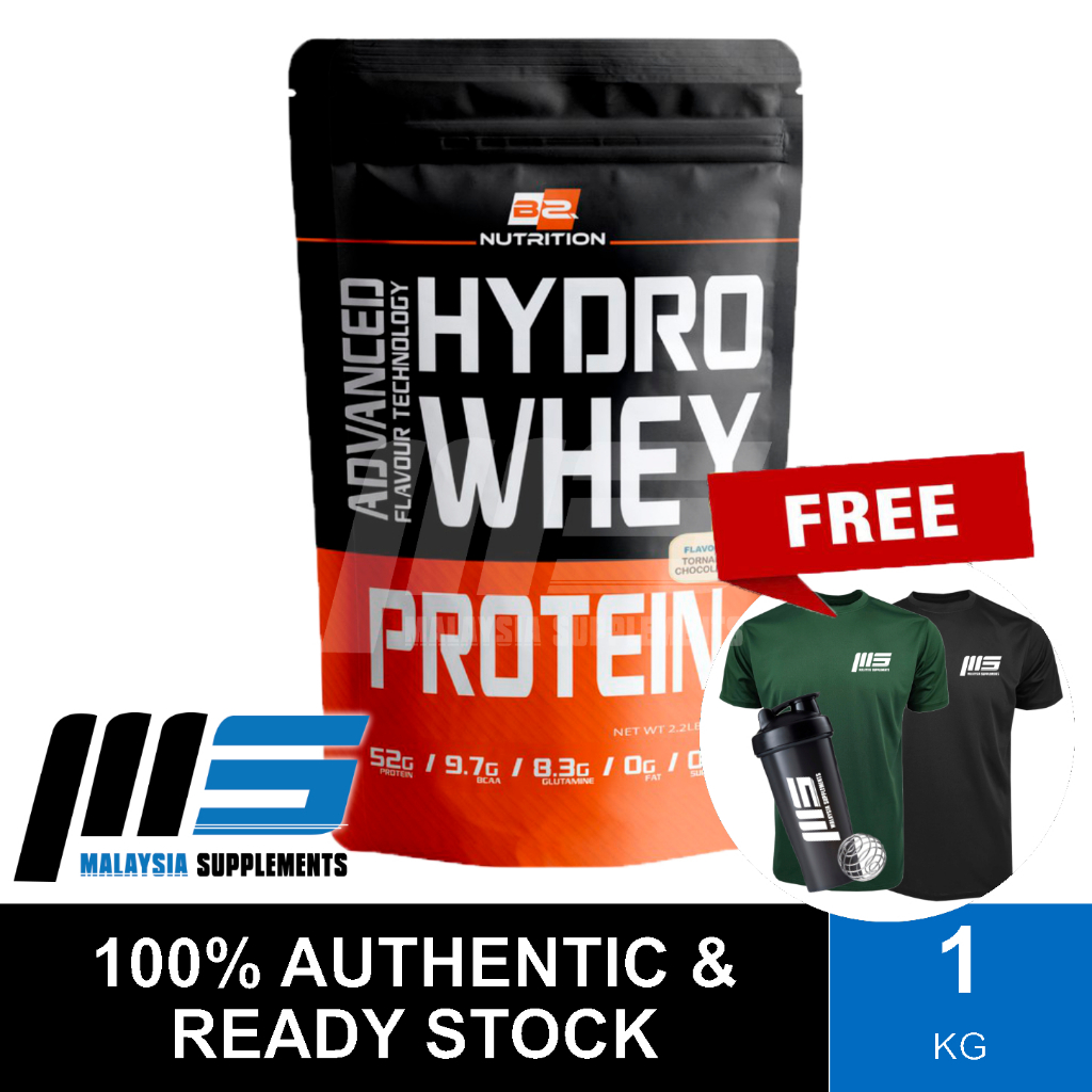 BS Nutrition Isolated Hydro Whey Protein, 1kg [FREE GIFT] Halal, Whey