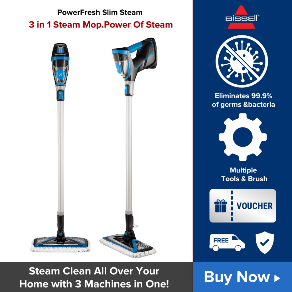 Bissell PowerFresh Slim 3In1 Steam Mop Stick 12A Shopee Malaysia