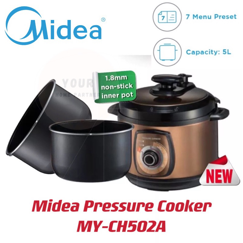 Midea pressure cooker household 5L large capacity double pressure