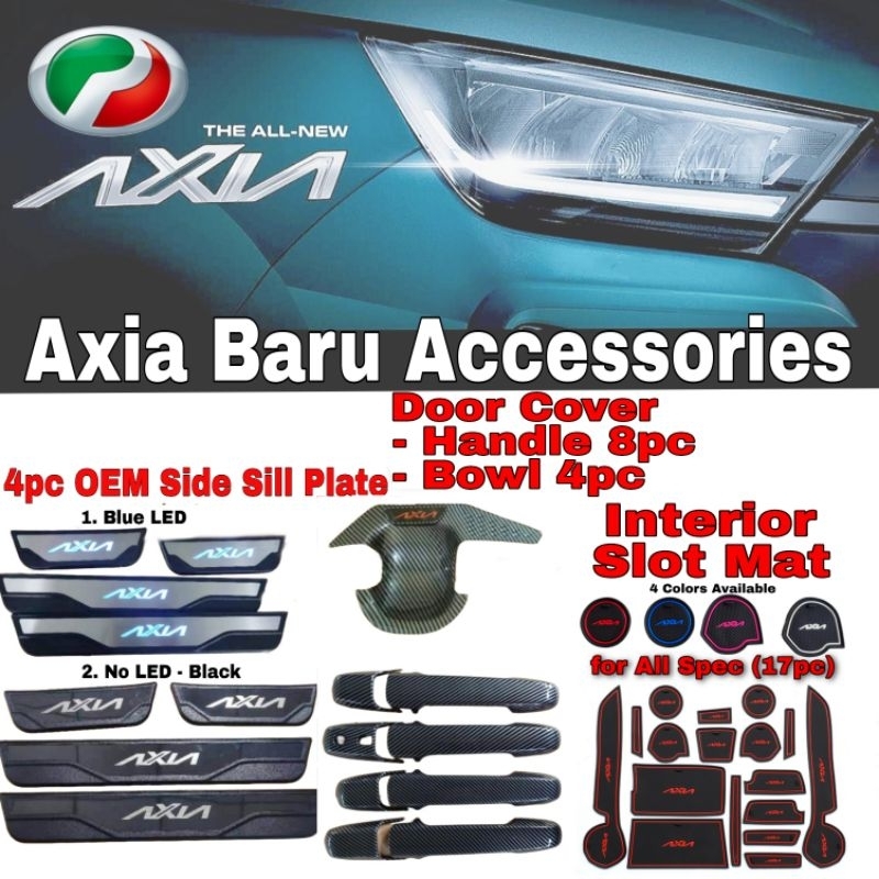 Perodua Axia 2024 New Car Accessories baru Mustang Door Handle Bowl
