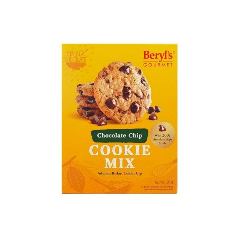 🔥READY STOCK🔥Beryl's Gourmet Chocolate/ Cookie / Brownies Mix 500g ...