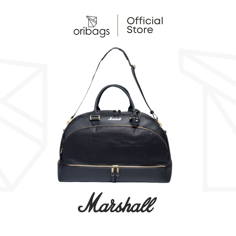 Marshall Downtown Duffel Bag Black/Gold Shopee Malaysia