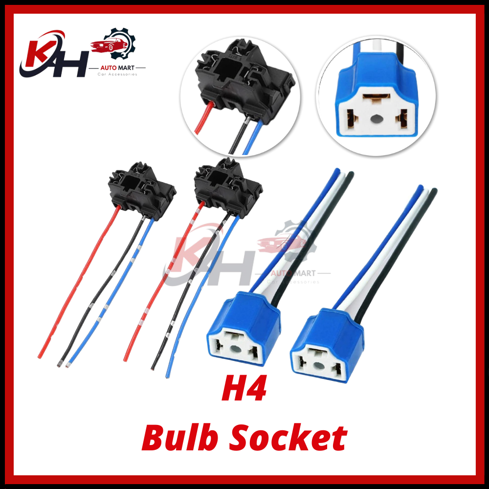 H4 Bulb LED CERAMIC OEM ORI Socket Car Headlamp Spotlight Light Lamp ...