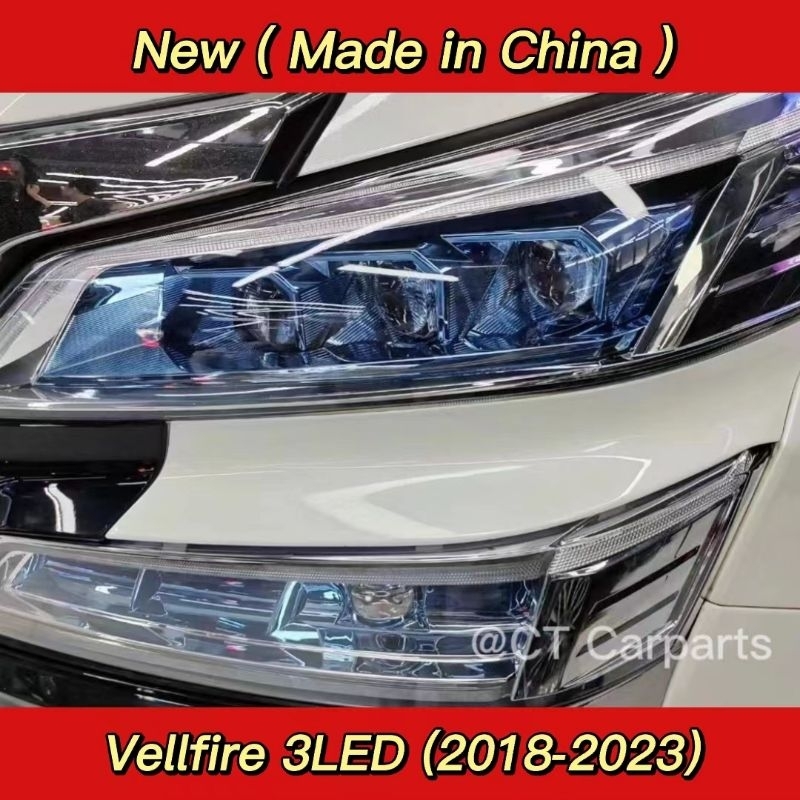 Vellfire 3 Eyes headlamp Vellfire 3 LED Headlamp Vellfire 3 Eyes