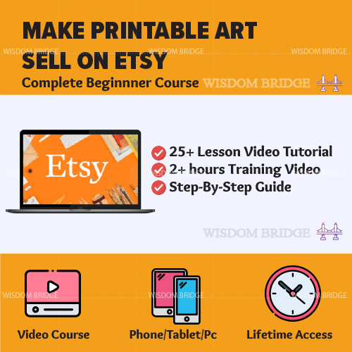 [Video Course] How to Make Printable Art To Sell On Etsy | Marketing ...