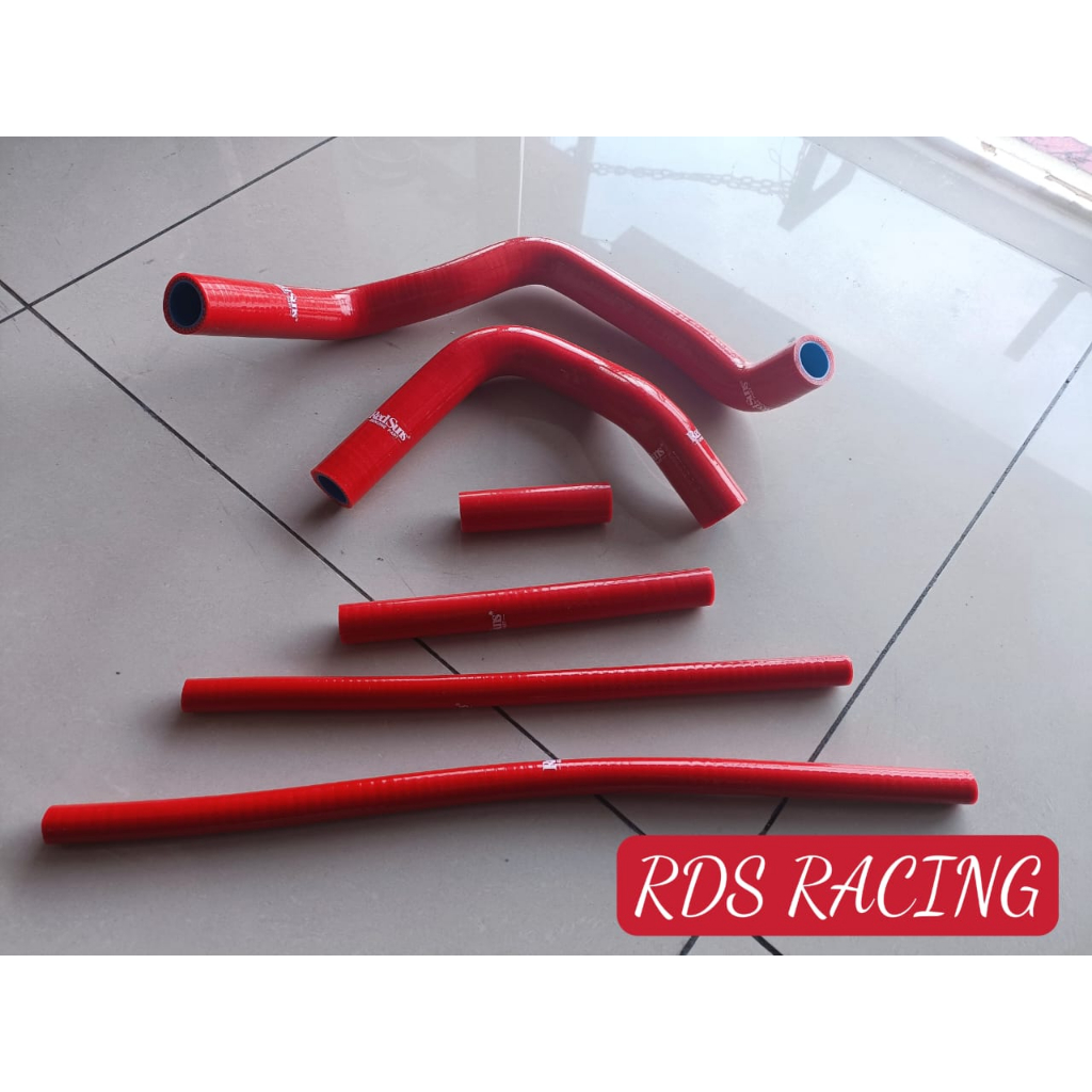 Red Kancil 660 / 850 L2 L5 L6 turbo RedSuns radiator hose + super clamp / bypass + stainless