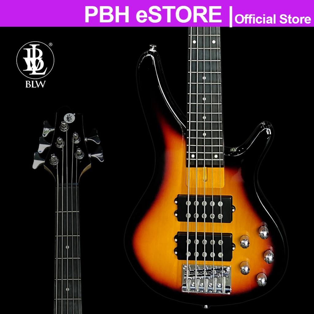 BLW MB500 5 Strings Active Electric Bass Guitar Shopee Malaysia