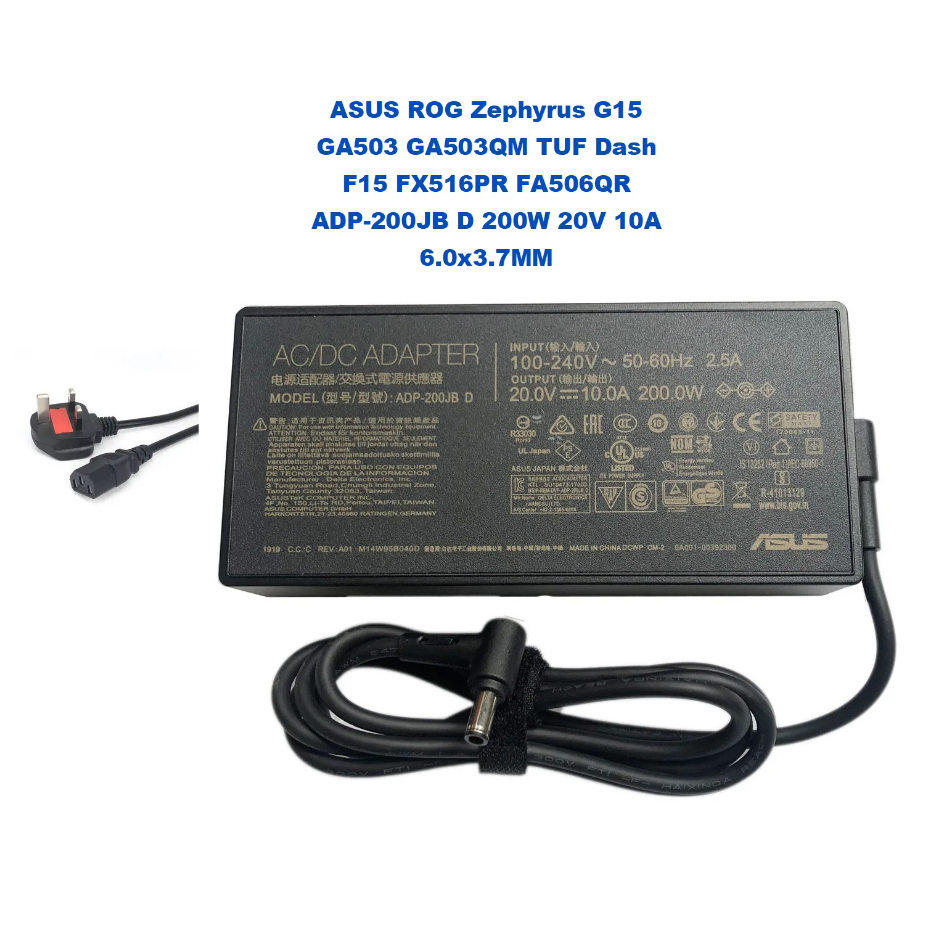180W ASUS ROG Zephyrus G15 GA503 GA503QE Adaptateur CA Chargeur - Europe