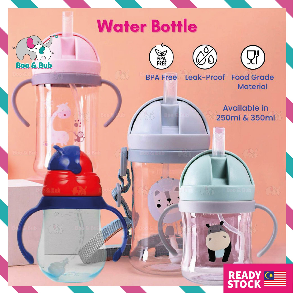 Boo&Bub 250ml 350ml baby drinking bottle kids children water bottle