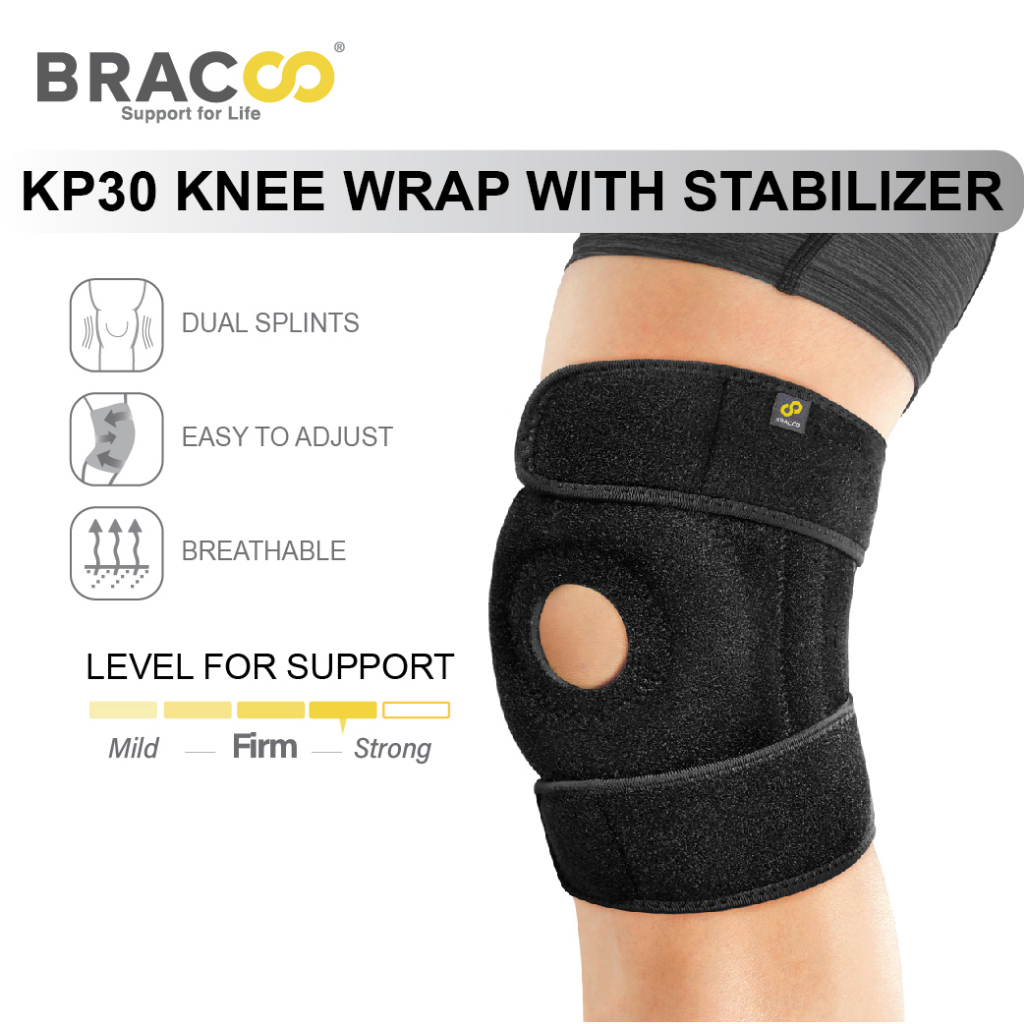 BRACOO KP30 Knee Brace with Stabilizer OpenPatella Support Arthritis