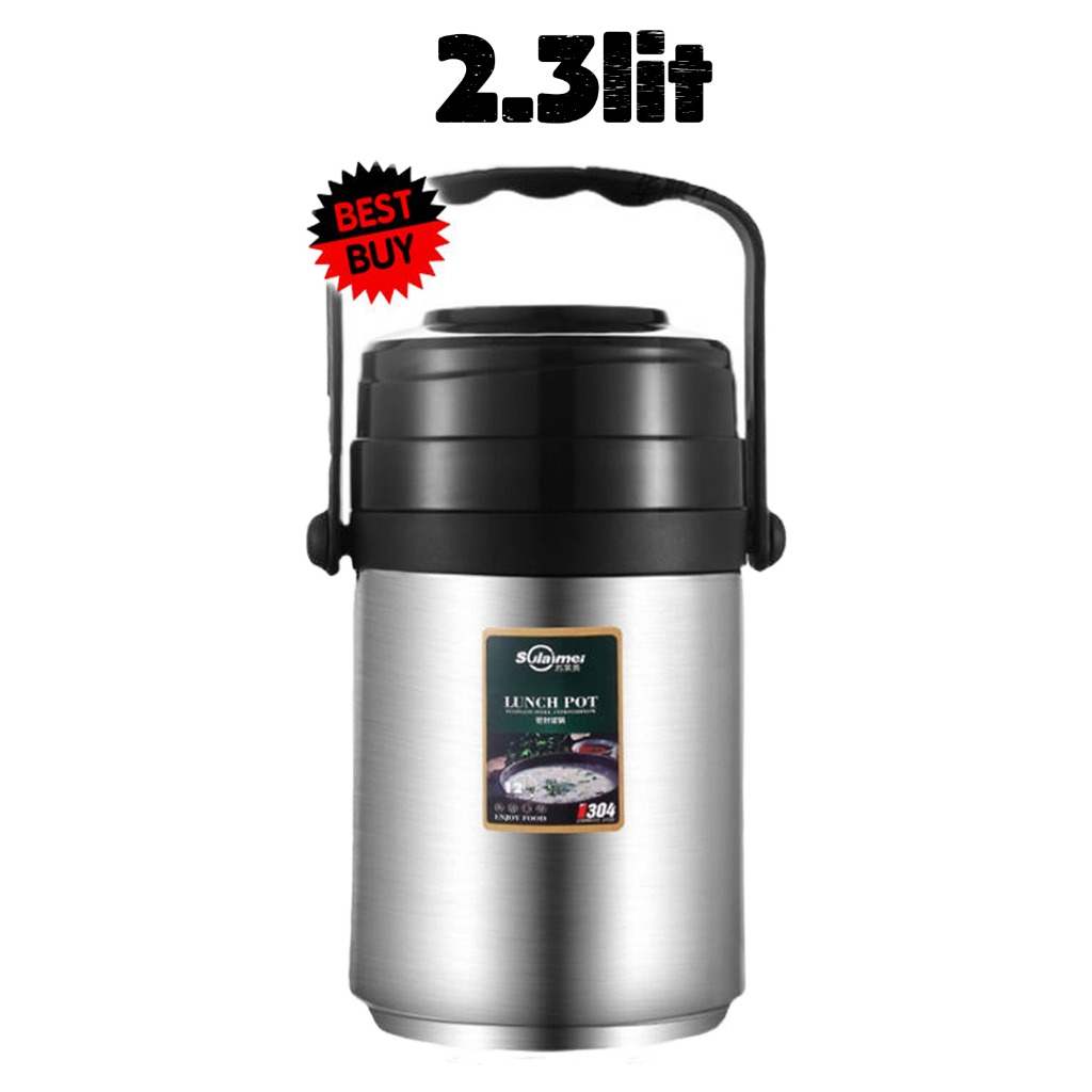 304 Stainless Steel Thermal Heat Insulation Hot Lunch Pot Box Thermos