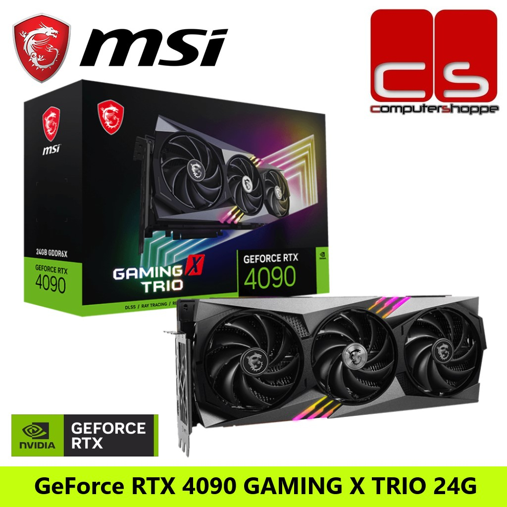 MSI GeForce RTX 4090 GAMING X TRIO 24GB GDDR6X | Shopee Malaysia