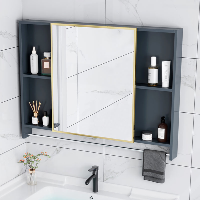 Aluminium Bathroom Cabinet with Mirror Large Storage Mirror Cabinet Kabinet Cermin Mirror Box ...