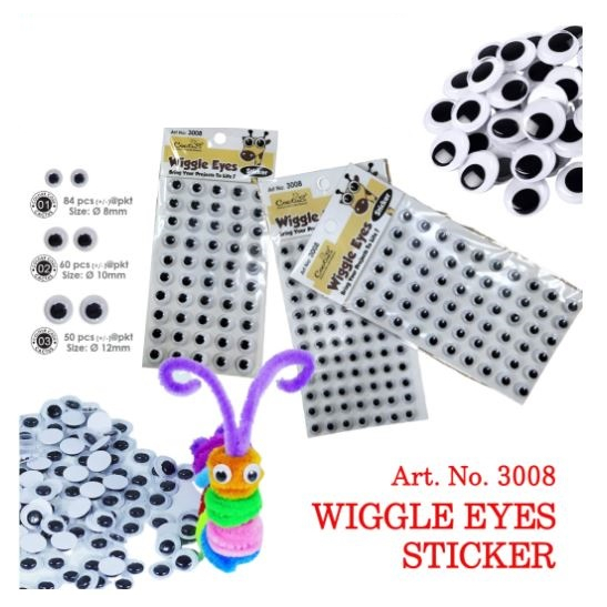 CACTUS Wiggle Eye Sticker / Pelekat Mata / Google Eye Sticker3008
