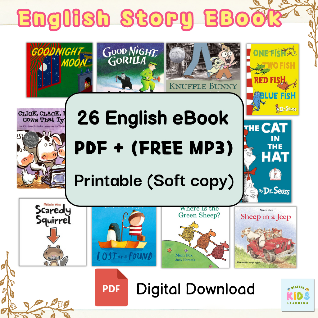 English Story Ebook [pdf + Mp3] Printable English Story Books For Kids 