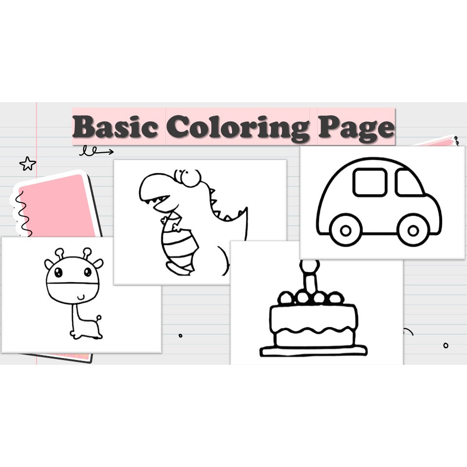 [PRE069] 233 pages Basic Draw Coloring Worksheet for Pre-school PDF ...