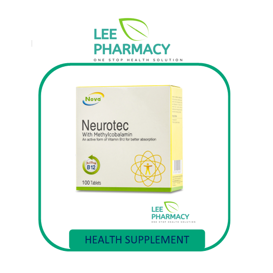 Neurotec Tablet with Methylcobalamin, B1, B6, B9 100's | Shopee Malaysia