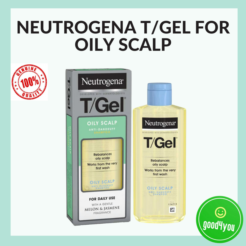 Neutrogena T/Gel Shampoo Oily Scalp Therapeutic Shampoo Treatment for