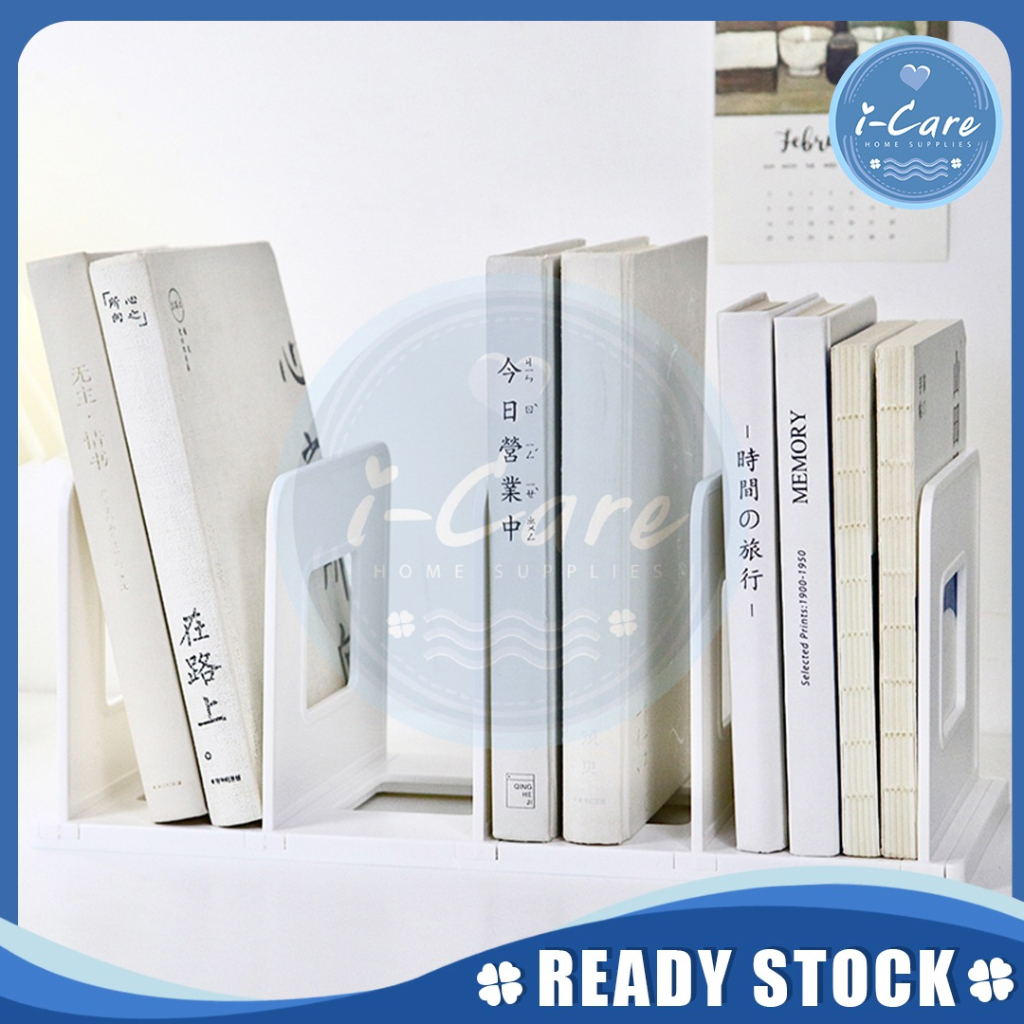 【I290 READY STOCK】 Flexible Partition Books Stand Bookend Holder ...