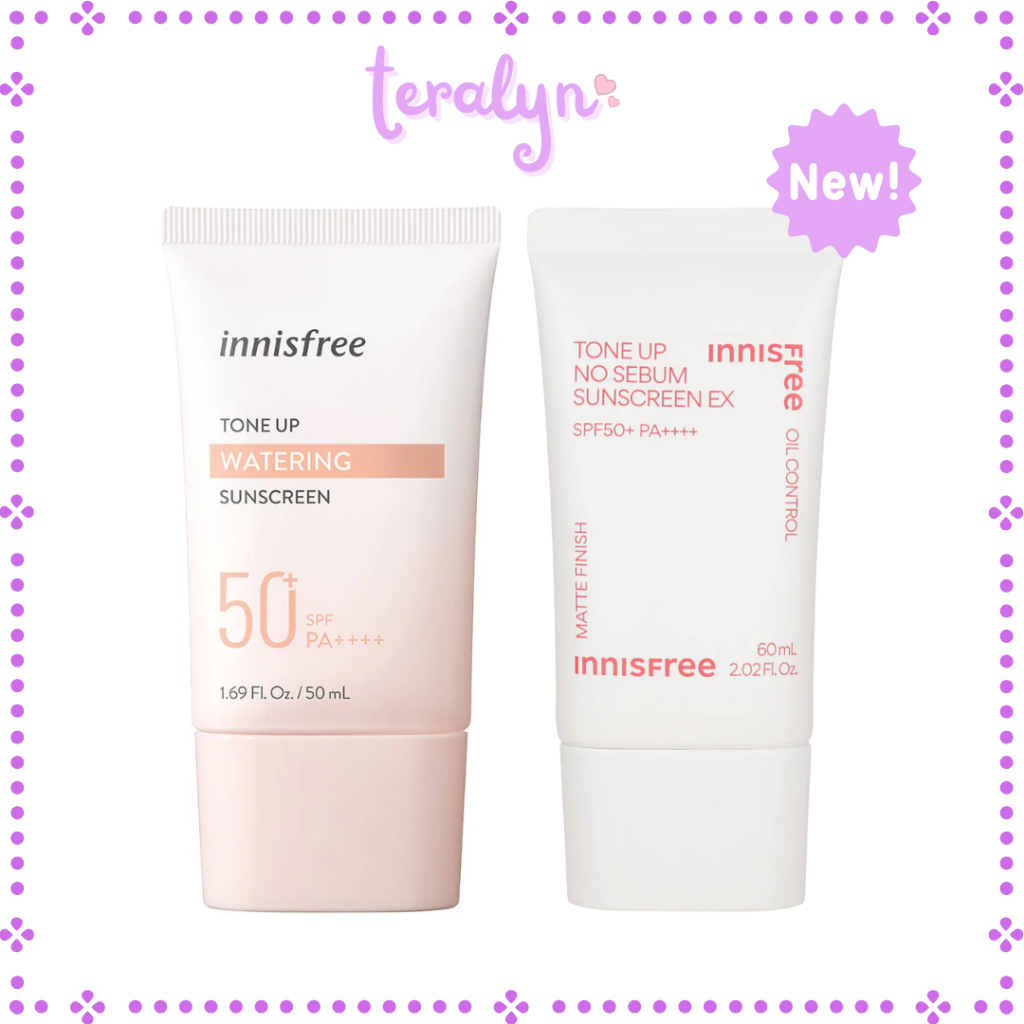 [Ready Stock] Innisfree Tone Up No Sebum Ex 60ml Watering Sunscreen