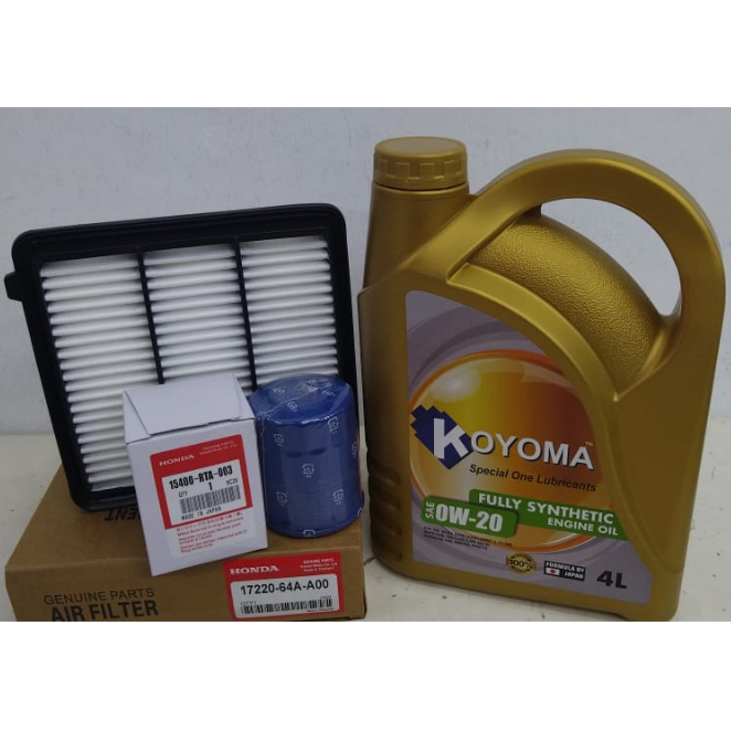 HONDA CIVIC FE 1.5 TURBO 2022year OIL FILTER + AIR FILTER + KOYOMA 0W20