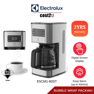 Programmable Coffee Maker with Timer 1.2L 2-8 Cups Drip Coffee Maker with  Built-In Burr Coffee Grinder Keep Warm LED Display