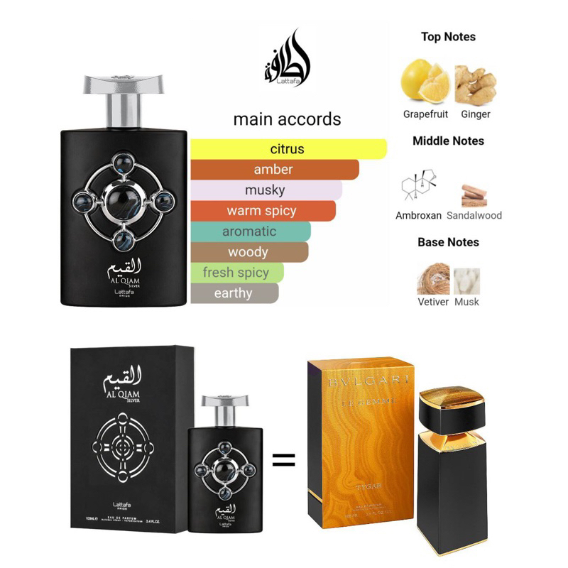 LATTAFA PRIDE Al Qiam Silver 100ML EDP [ORIGINAL] Shopee Malaysia