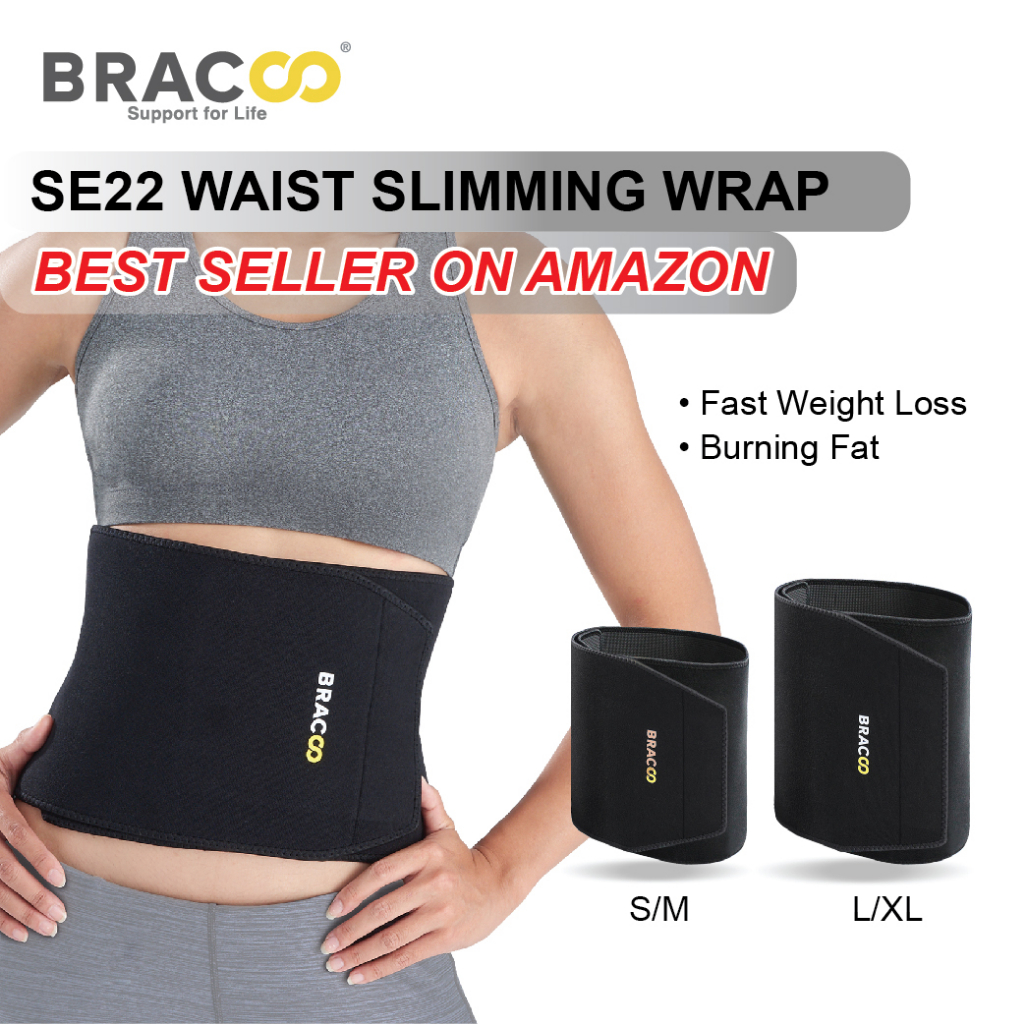 [Ready Stock] BRACOO SE22 Waist Trimmer Slimming Wrap/Sweat Sauna Slim