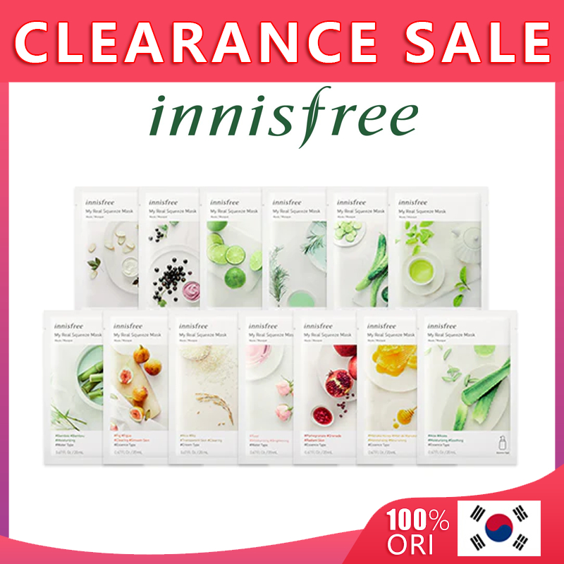 Innisfree My Real Squeeze Facemask Korea Face Mask Facial Mask Skin
