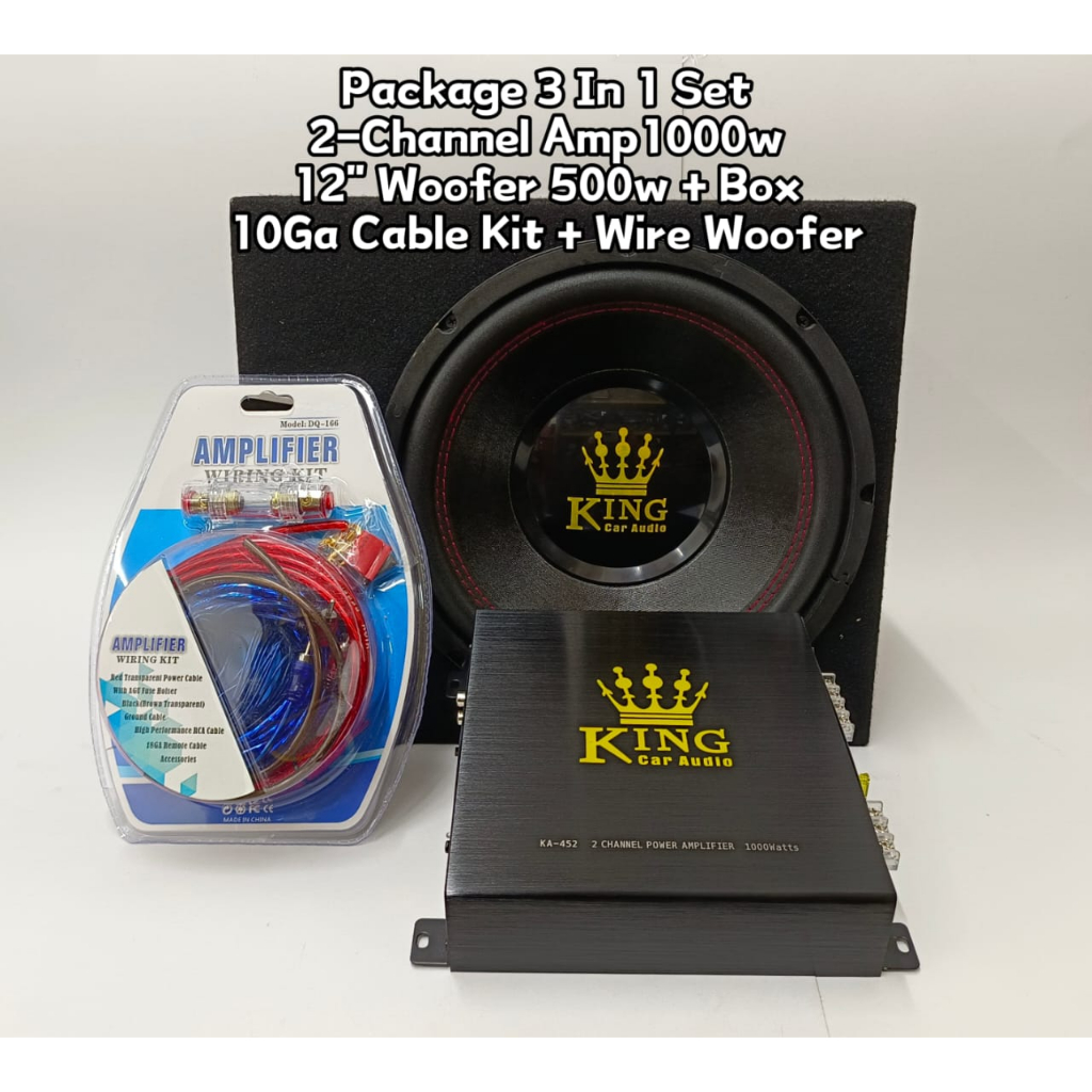 KING Car Audio PACKAGE SET High Power MONO BLOCK Amplifer 2000 Watts