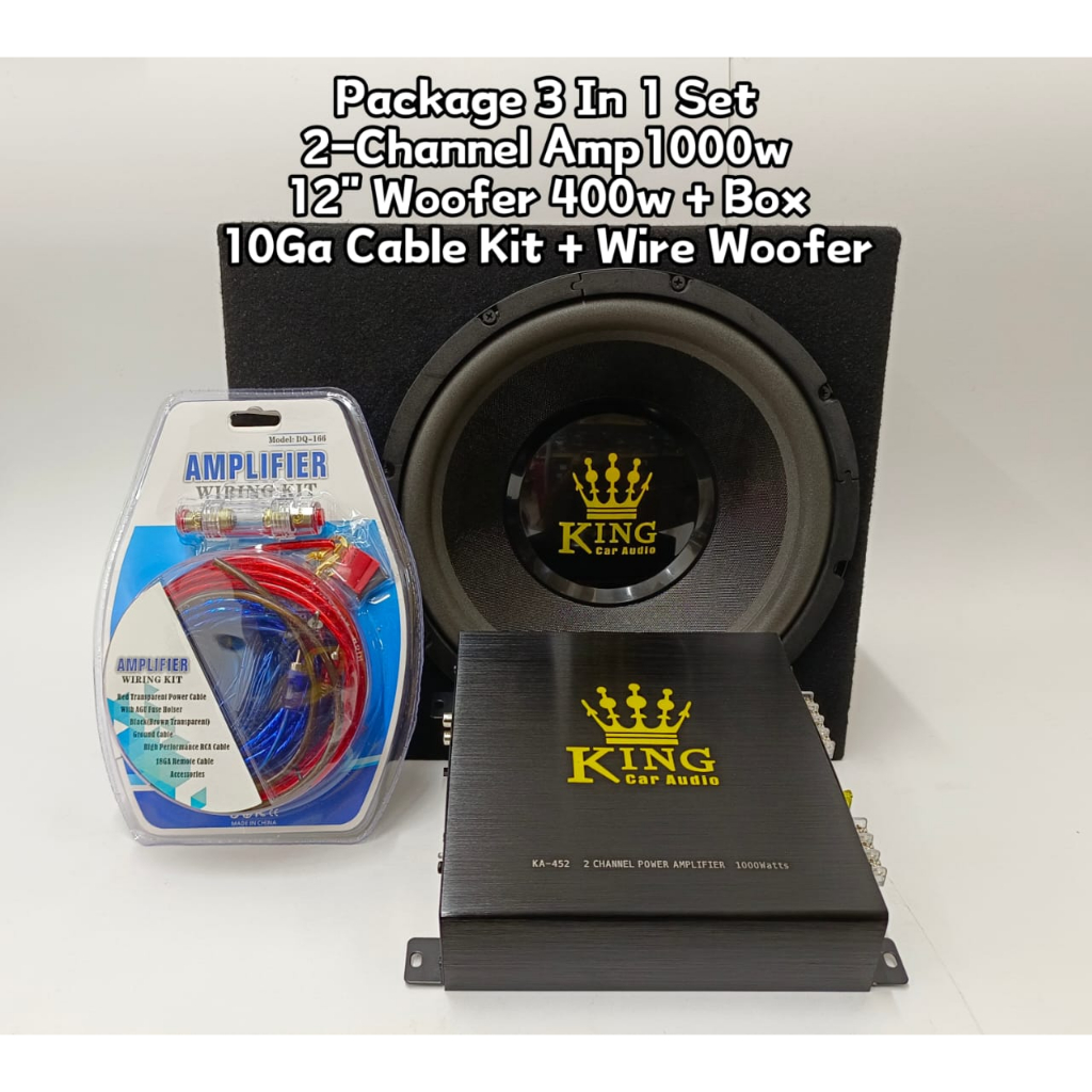 KING Car Audio PACKAGE SET High Power MONO BLOCK Amplifer 2000 Watts