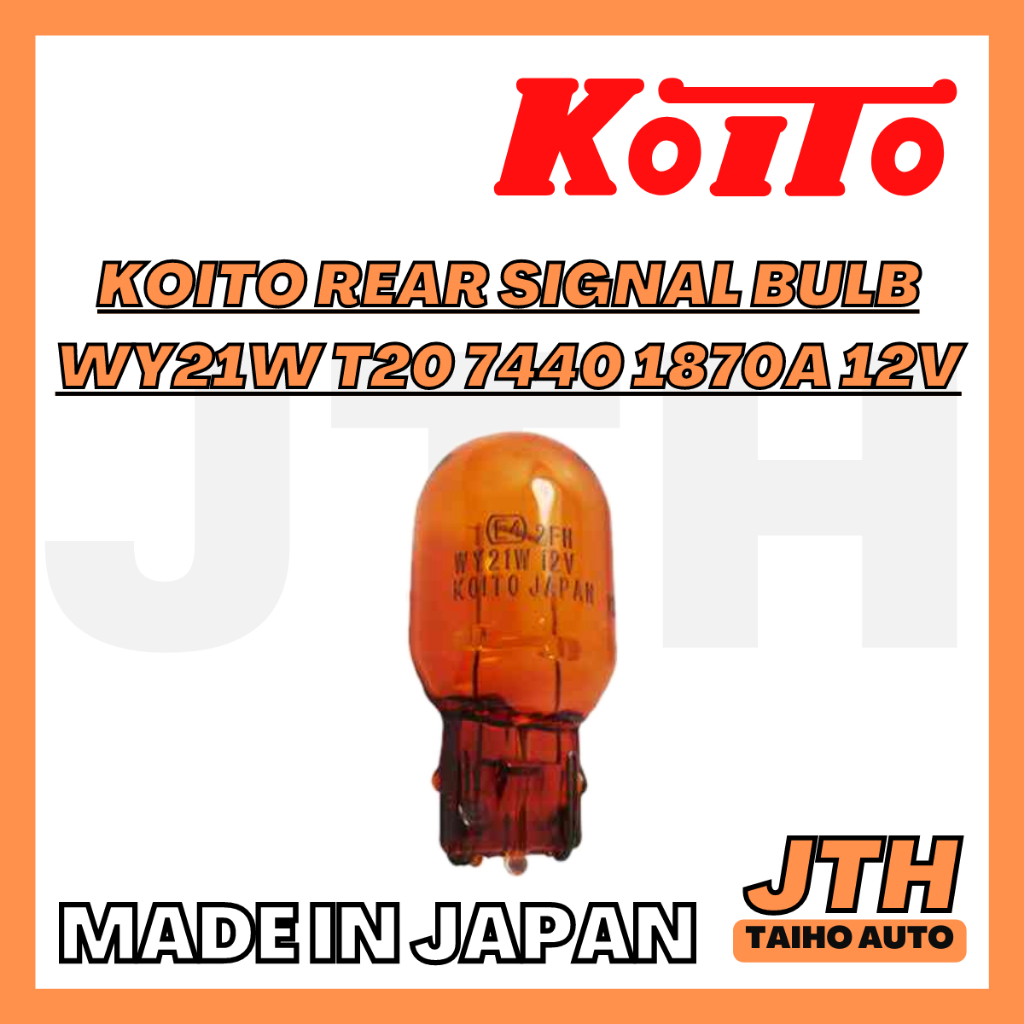TAIHOAUTO KOITO Rear Full Ember Signal/Reverse Bulb WY21W T20 7440 ...