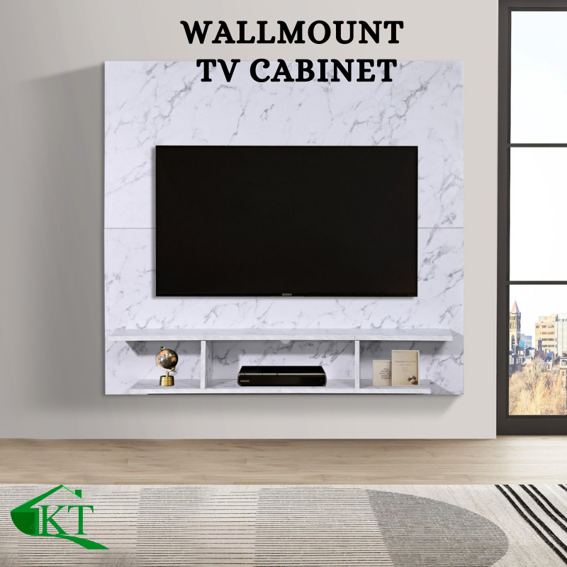 KT Furniture Minimalist Wall Mount TV Marble Tv