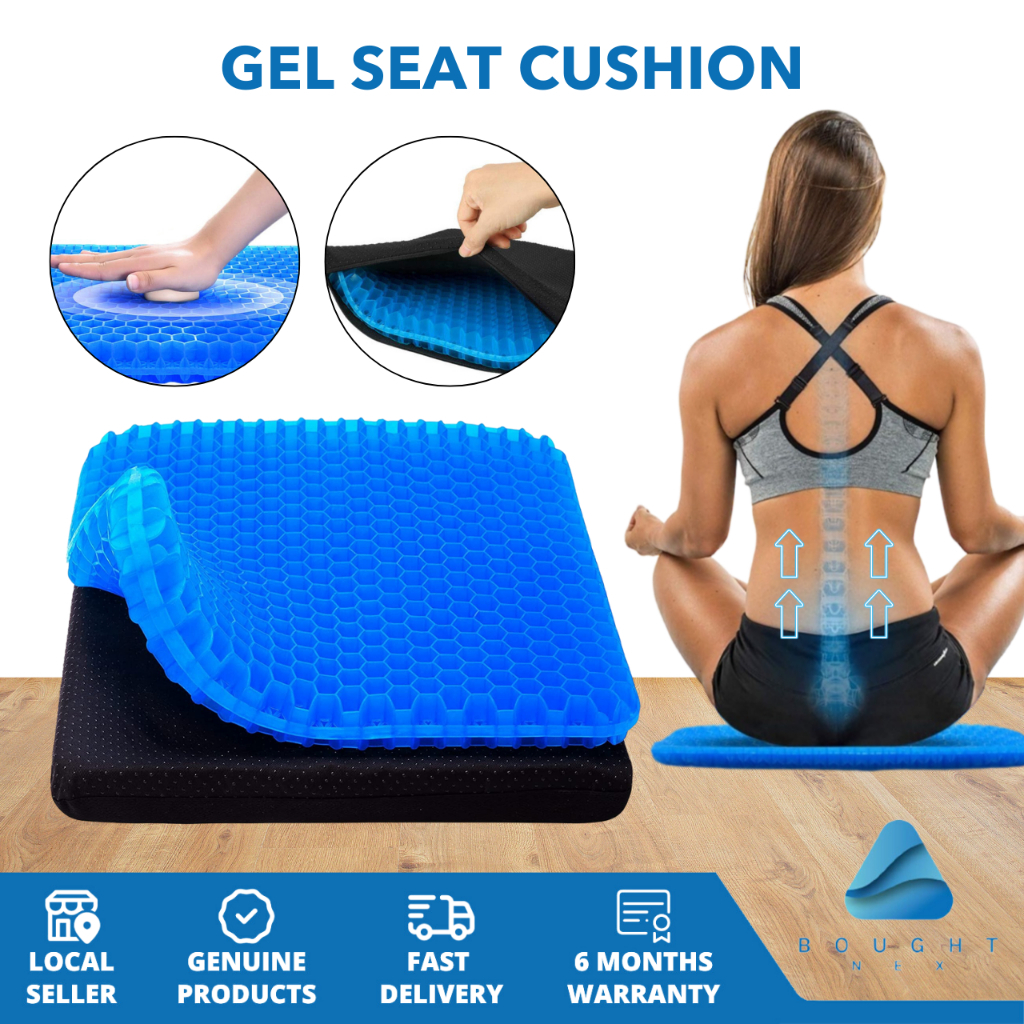 Ergonomic Gel Seat Cushion Lumbar Back Support Egg Sitter Chair Car