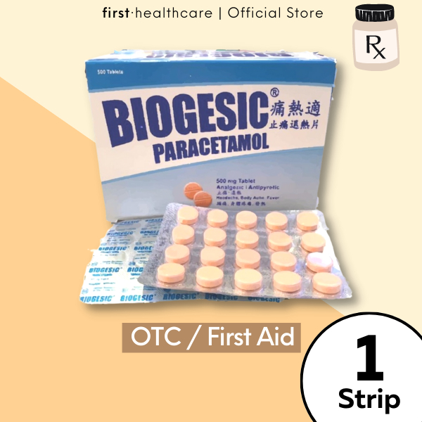[READY STOCK!] Biogesic Paracetamol 500mg Tablet Same As Panadol