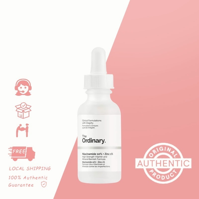 The Ordinary Niacinamide 10 + Zinc 1 Serum Facial Skin care Reduce Blackheads Acne 30ml