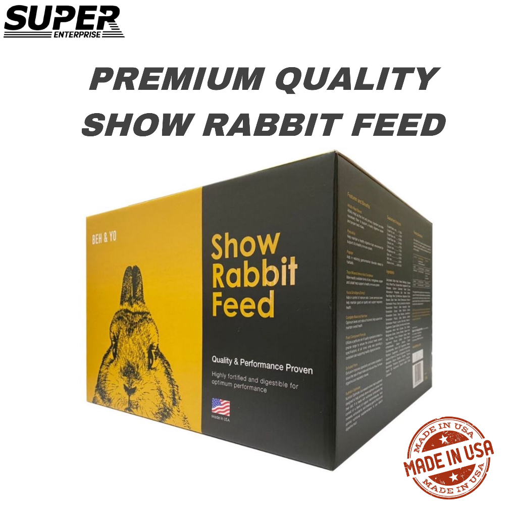 [TERMURAH] PREMIUM USA Show Rabbit Feed 3.6kg | 1.2kg | 600g Beh & Yo ...