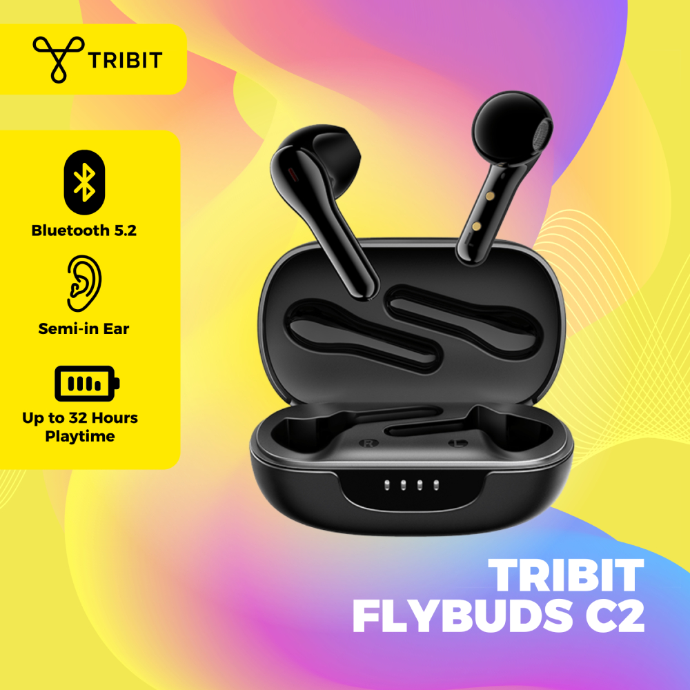 Tribit Flybuds C2 | SolarBuds C2 Ultra Low-Latency Bluetooth 5.2 ...