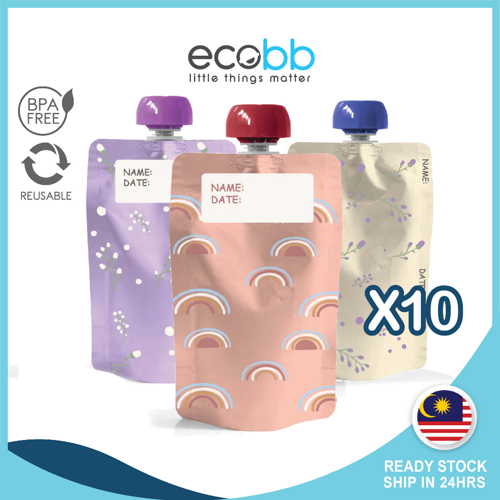Breastmilk Storage Bag Reusable Baby Food Pouch Storage Bag Puree